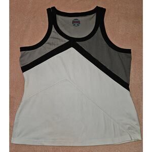 Bollé Women's Athletic Tank Top Size XL Gray Black Mesh